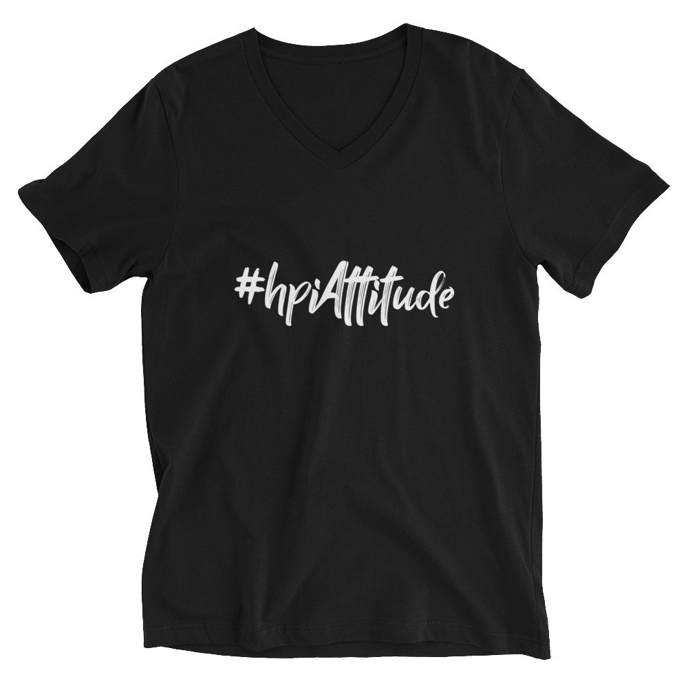 T-shirt Unisexe Col V - #hpiAttitude – Image 3