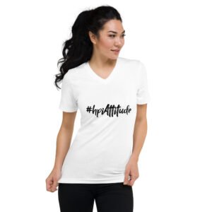 T-shirt Unisexe Col V - #hpiAttitude