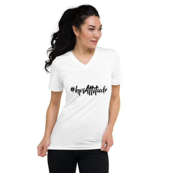 T-shirt Unisexe Col V - #hpiAttitude